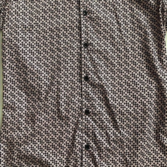 Jared Lang Pattern Long Sleeve Button Down Shirt M - Picture 3 of 8